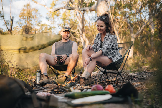 Campers using Alton Ultralight Camp Chair