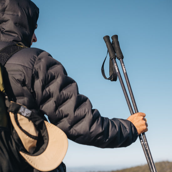 Alton Carbon Trekking Poles close up