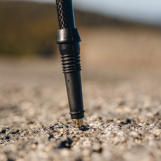 Close up of Alton Hiking Poles ferrule tip