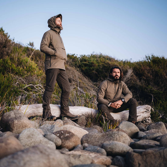 Men wearing Alton Switchback Pants on hiking expedition in Australia