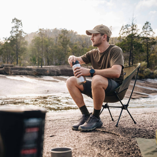 Alton's Lightweight Camping Chair being tested on trekking expedition