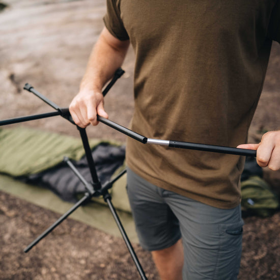 Demonstration of how to assemble Alton Ultralight Camping Chairs