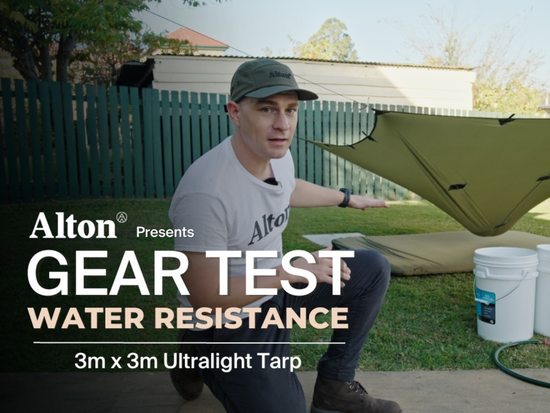 Just how waterproof is our 3m x 3m Ultralight Tarp?