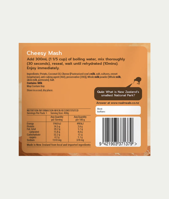 Real Meals - Cheesy Mash