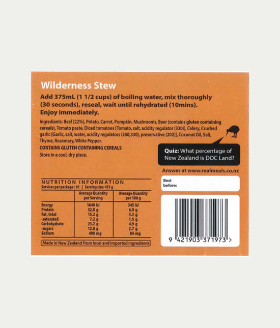 Real Meals - Wilderness Stew