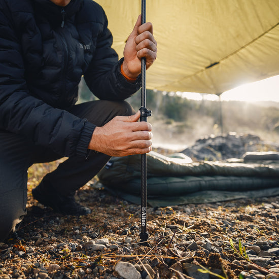 Collapsible Carbon Tarp Pole
