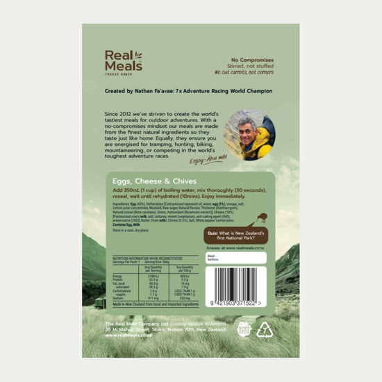 Real Meals - Eggs,Cheese & Chives