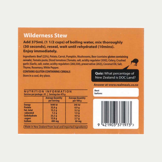 Real Meals - Wilderness Stew