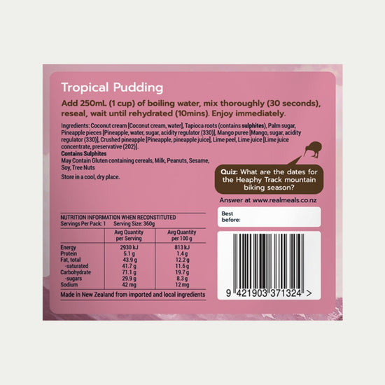 Real Meals - Tropical Pudding