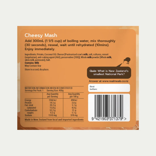 Real Meals - Cheesy Mash