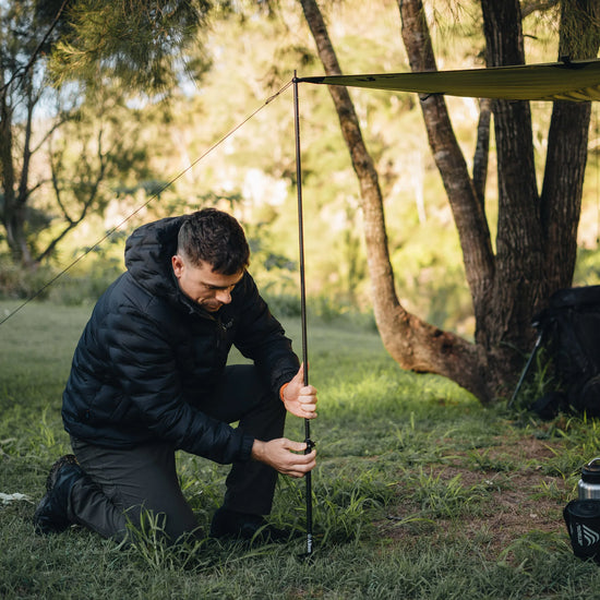 Collapsible Carbon Tarp Pole