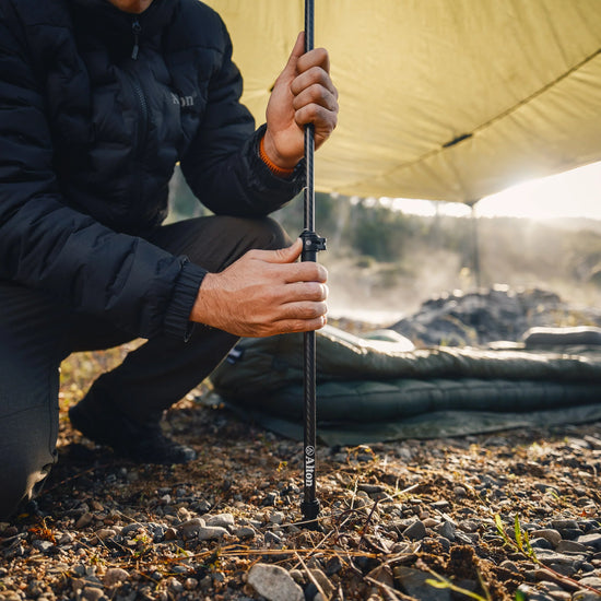 Collapsible Carbon Tarp Pole