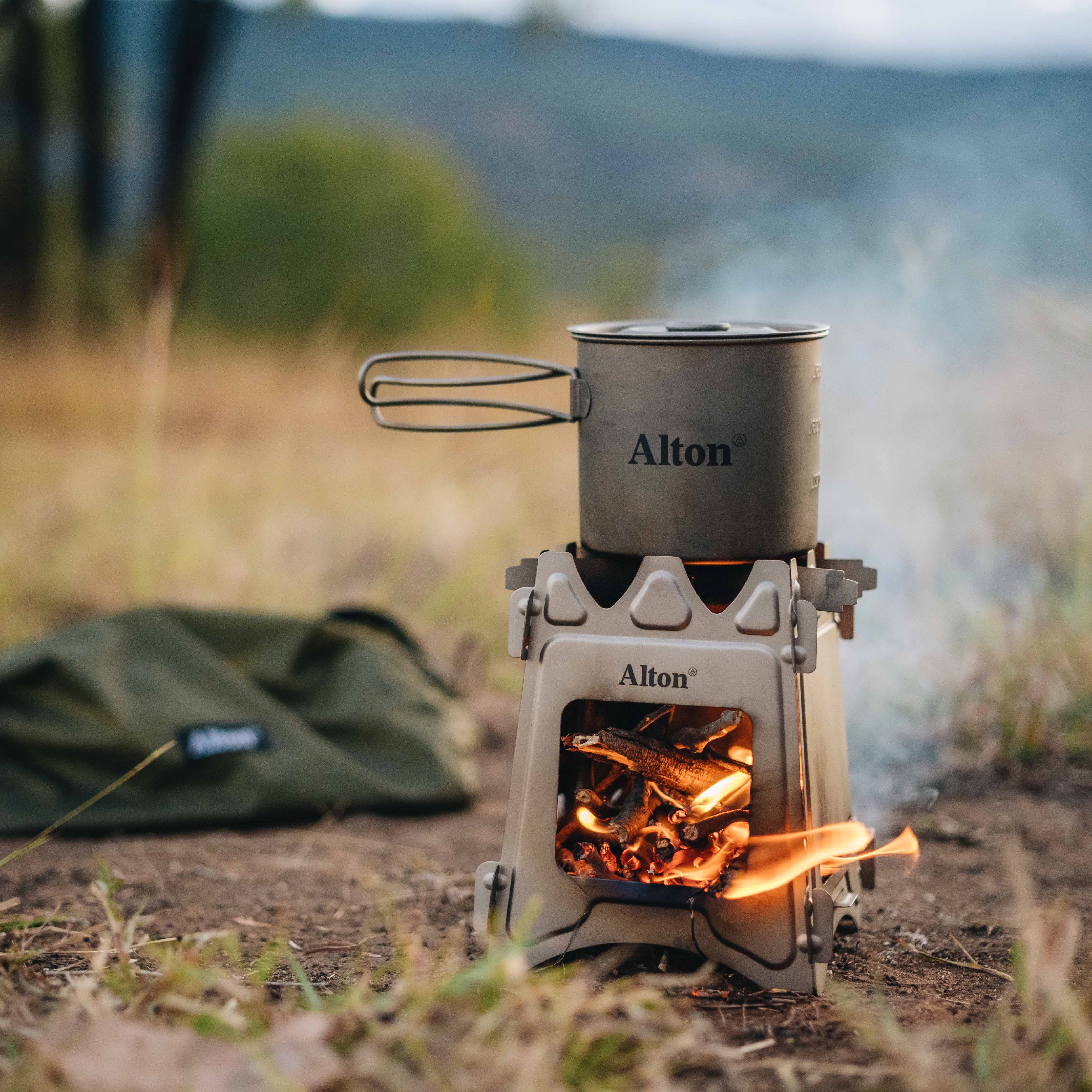 Titanium Flatpack Twig Stove Alton