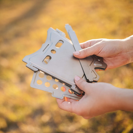 Titanium Flatpack Twig Stove