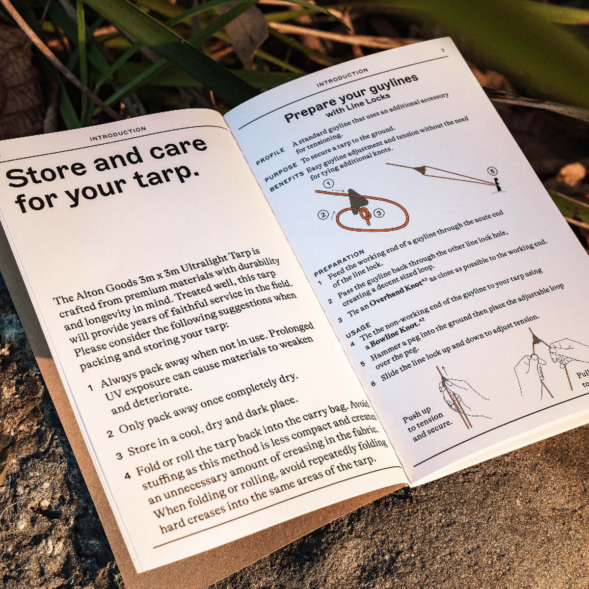 Tarp Guide Buy Field Guide Online | Ultralight Tarp Field Guide | Alton Goods