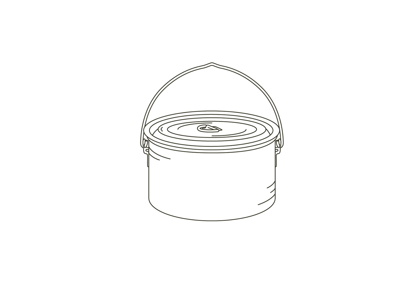 Camping Billy Pot | 1950ml Titanium Billy Can | Alton