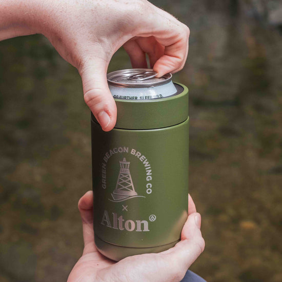 Alton x Green Beacon Stainless Steel Can Cooler