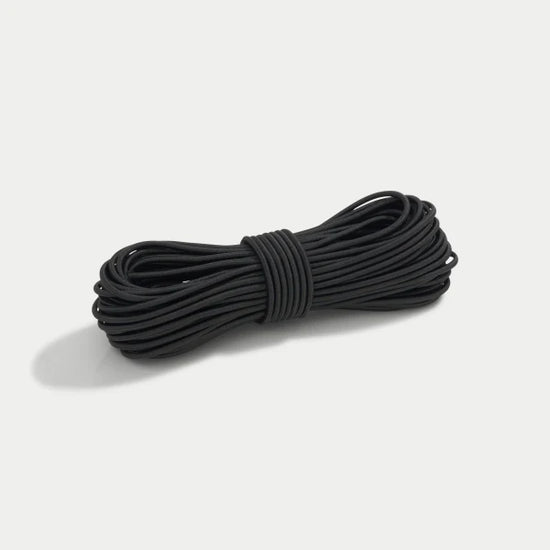 Elastic Shock Cord (1/8”) - 15m Midnight Black 15 meters